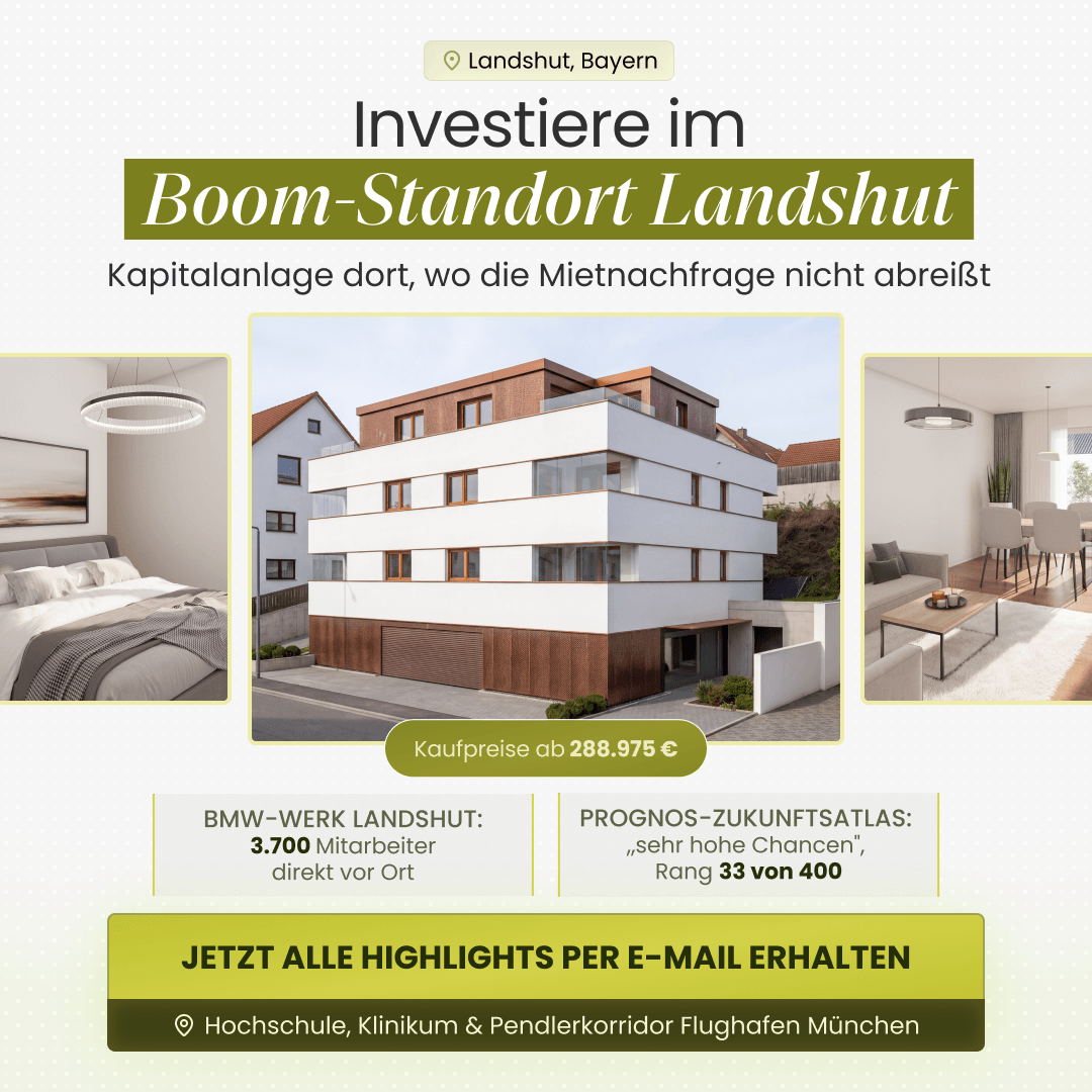 Stylisches Penthouse – KfW 40 QNG – JETZT Steueroptimiert investieren !!, 84036 Landshut
