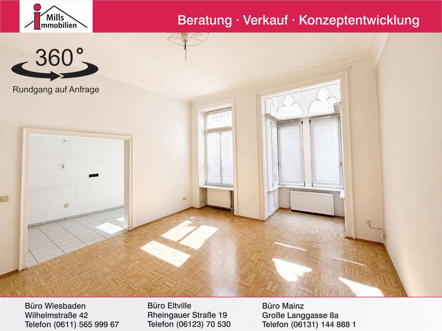 Seltene Gelegenheit in der Mainzer Altstadt: Großzügige Altbauwohnung mit schöner Dachterrasse, 55116 Mainz (Altstadt Neustadt Oberstadt)
