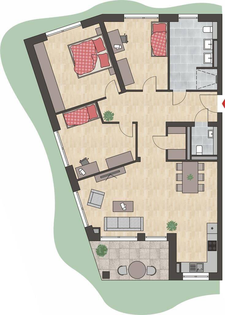 interessante 4 Zimmer-Wohnung mit Gartenanteil im schönen Seedomizil, 78315 Radolfzell am Bodensee