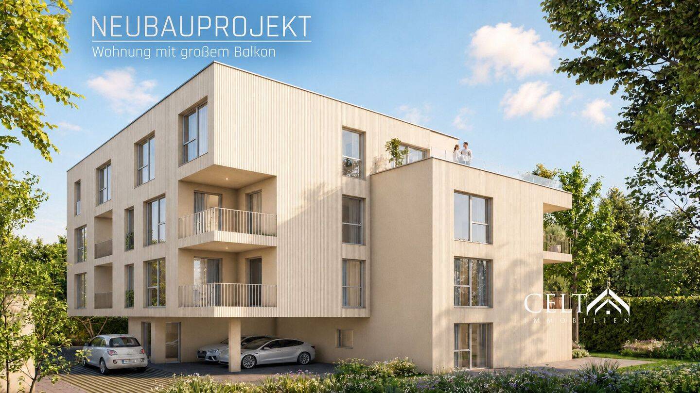 Neubauprojekt Augsburger No. 45: Wohnung 6 mit großem Balkon, 94315 Straubing