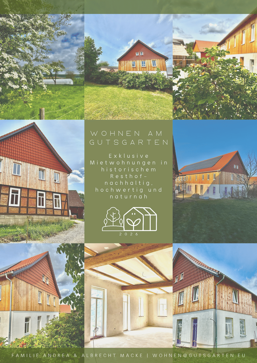 Erstbezug im sanierten Resthof 2 Mietwohnungen, 37581 Bad Gandersheim