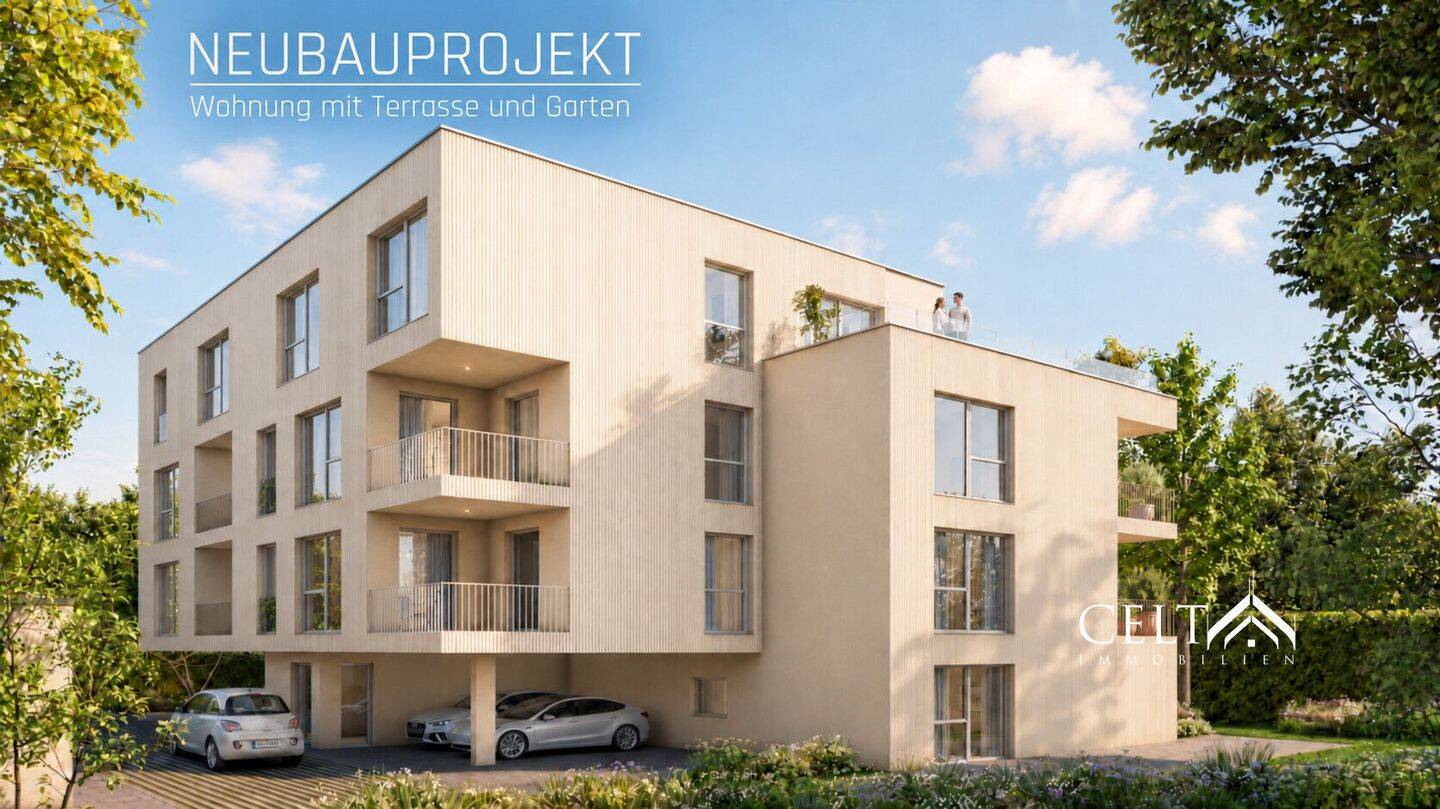 Neubauprojekt Augsburger No. 45: Wohnung 2 mit Terrasse und Garten, 94315 Straubing