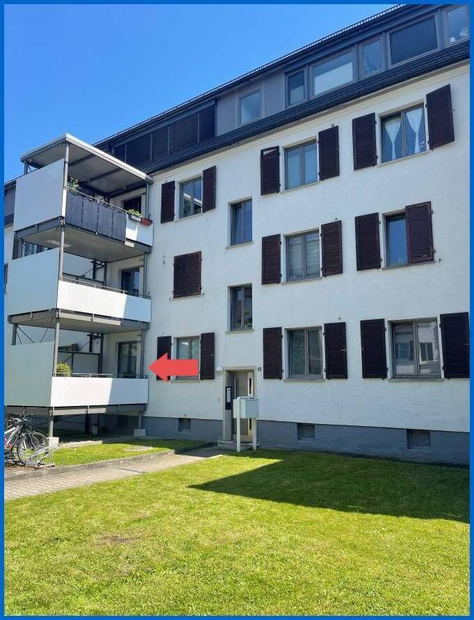 Stadtnah wohnen in Konstanz-Petershausen – vollsanierte 2-Zimmerwohnung mit Balkon, bezugsfrei !, 78467 Konstanz