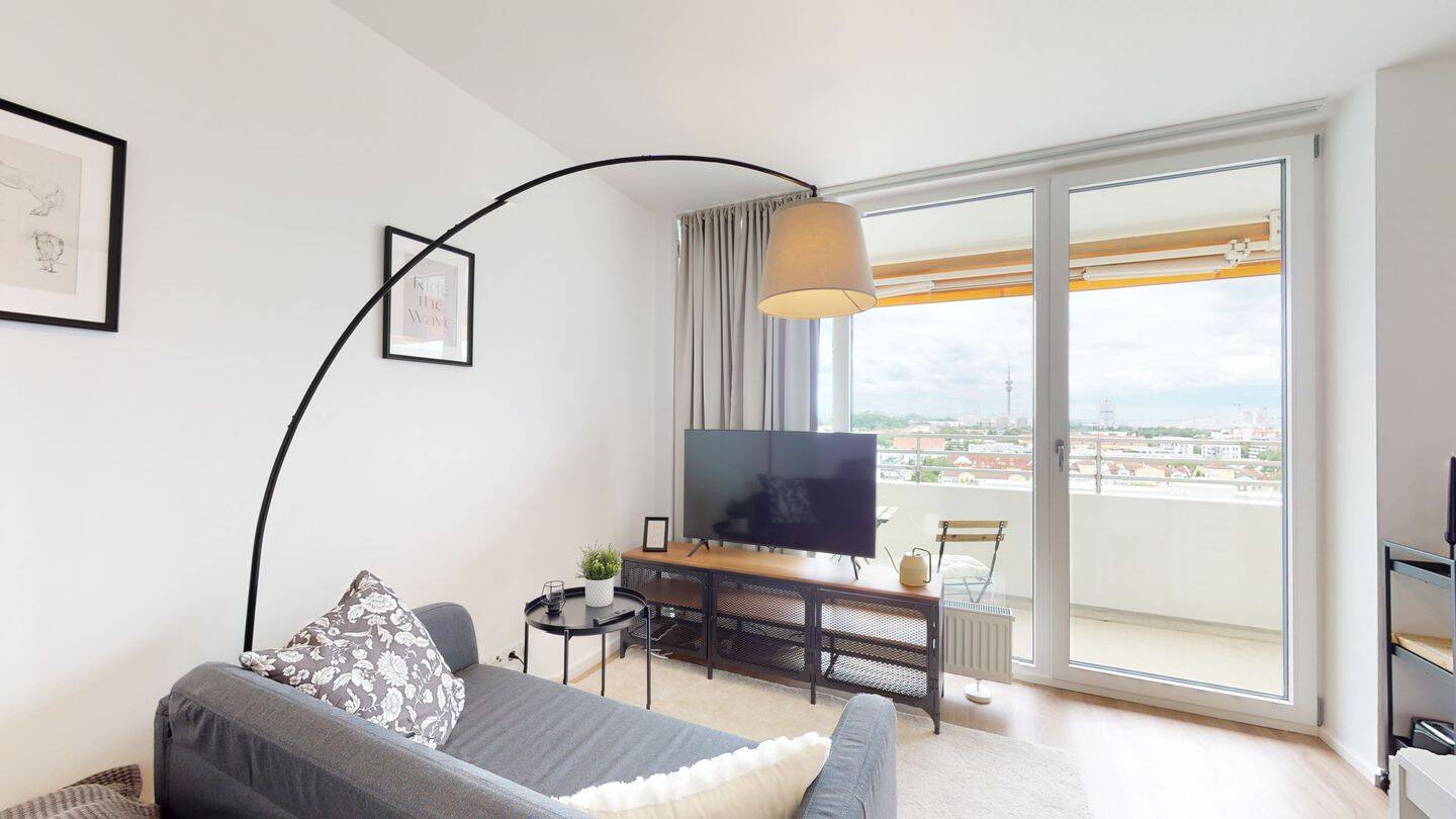Möbliertes 1-Zimmer-Apartment mit Weitblick, 80804 München (Schwabing-Freimann Schwabing-West)