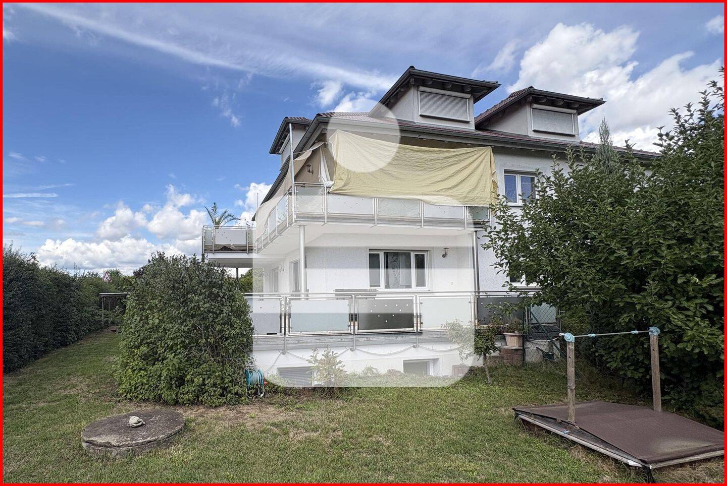 Erdgeschosswohnung mit großer Sonnenterrasse und großem Garten, 91330 Eggolsheim