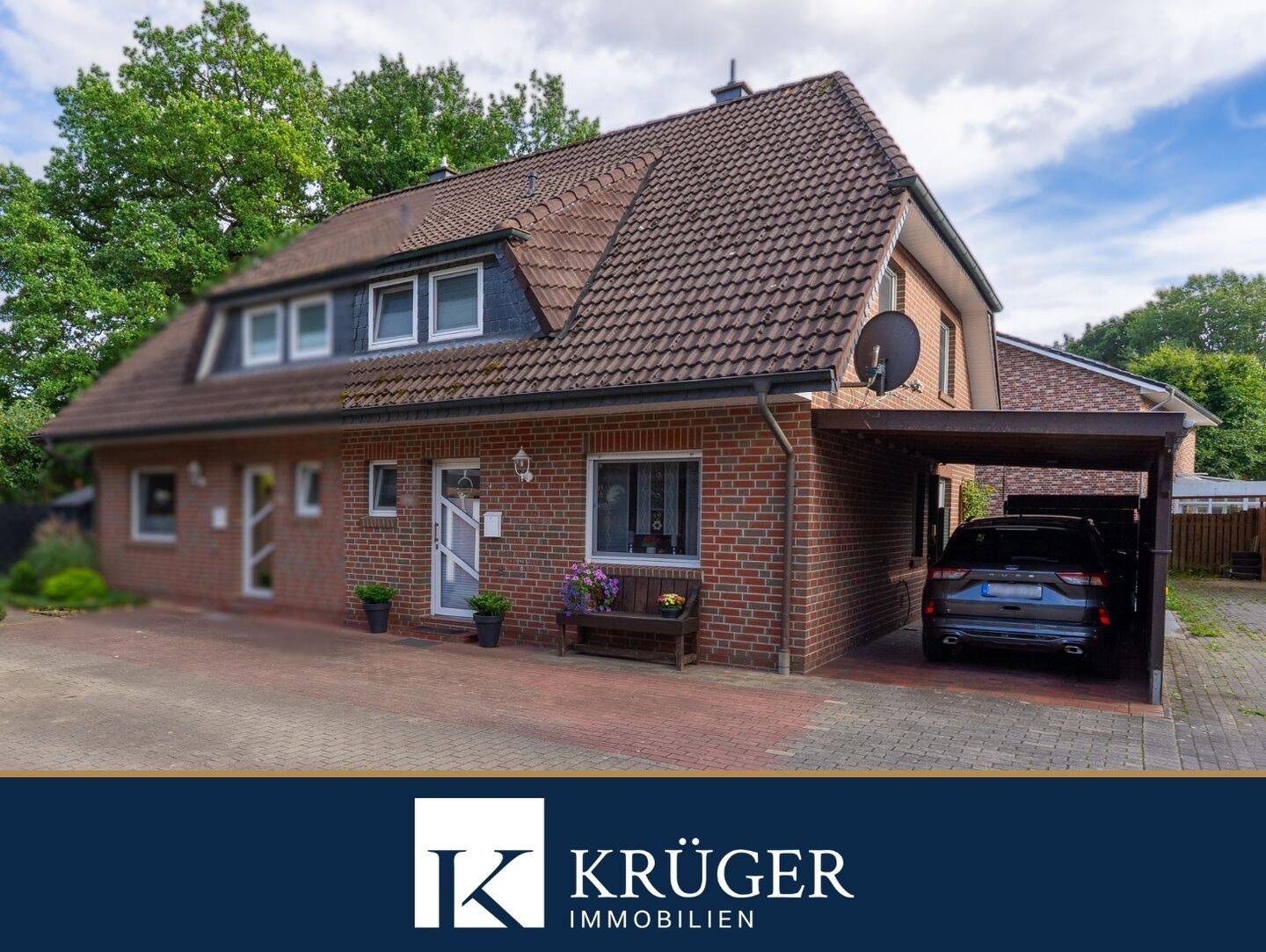 Gepflegte Doppelhaushälfte mit Garten, Garage & Carport in Friesoythe, 26169 Friesoythe