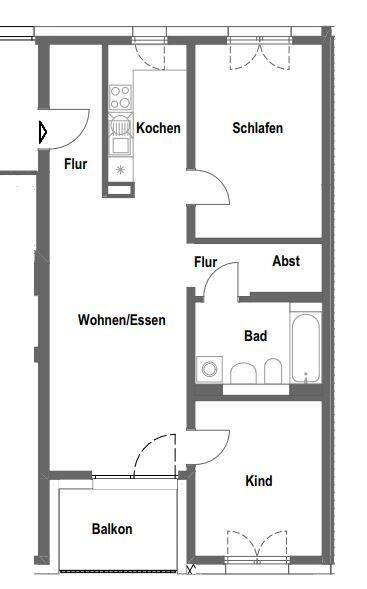 3 Zimmer Herzobase – WBS II mit EK 3 erforderlich!, 91074 Herzogenaurach