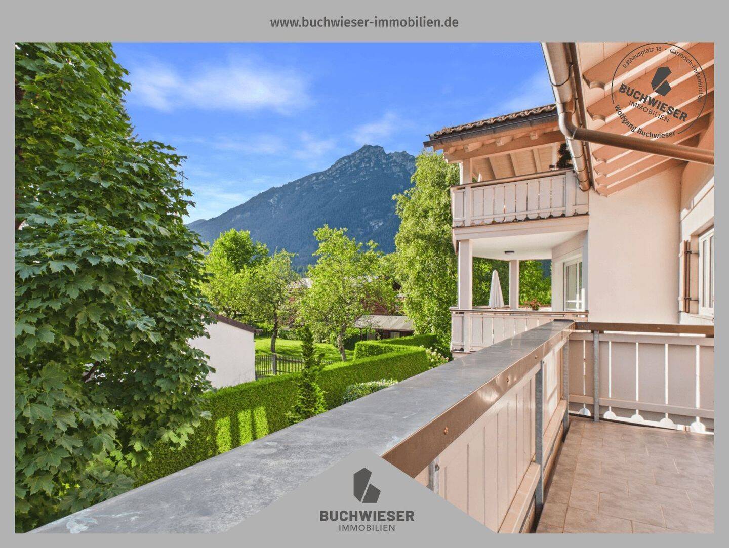 Stilvoll wohnen in Garmisch: 3-Zimmer-Wohnung mit großem Balkon und Bergpanorama, 82467 Garmisch-Partenkirchen