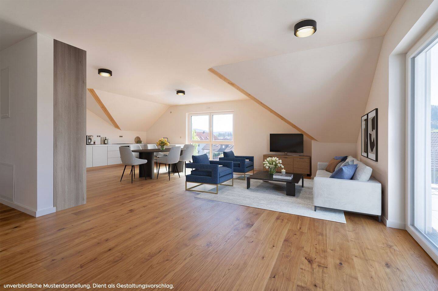 Penthousewohnung mit 4½ Zimmern, Dachterrasse und moderner Ausstattung!, 74676 Niedernhall