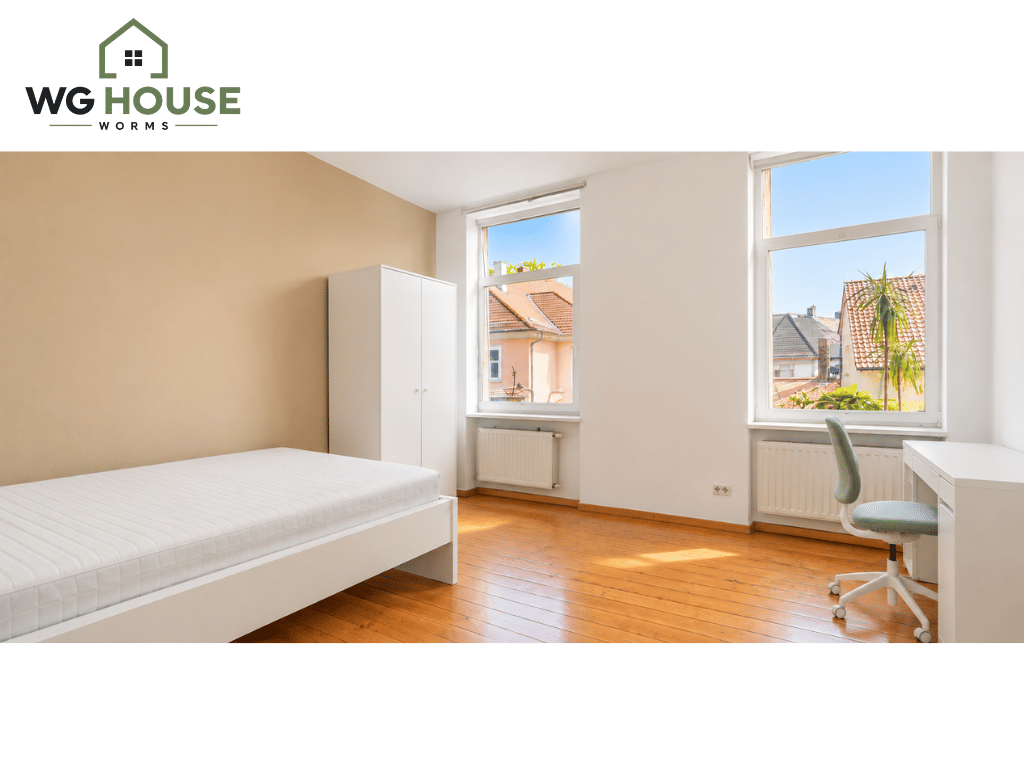 Neu möbliertes 19 m² WG-Zimmer | Altbau mit Garten | 5 Min. zur Hochschule, 67547 Worms (Innenstadt Weinsheim)