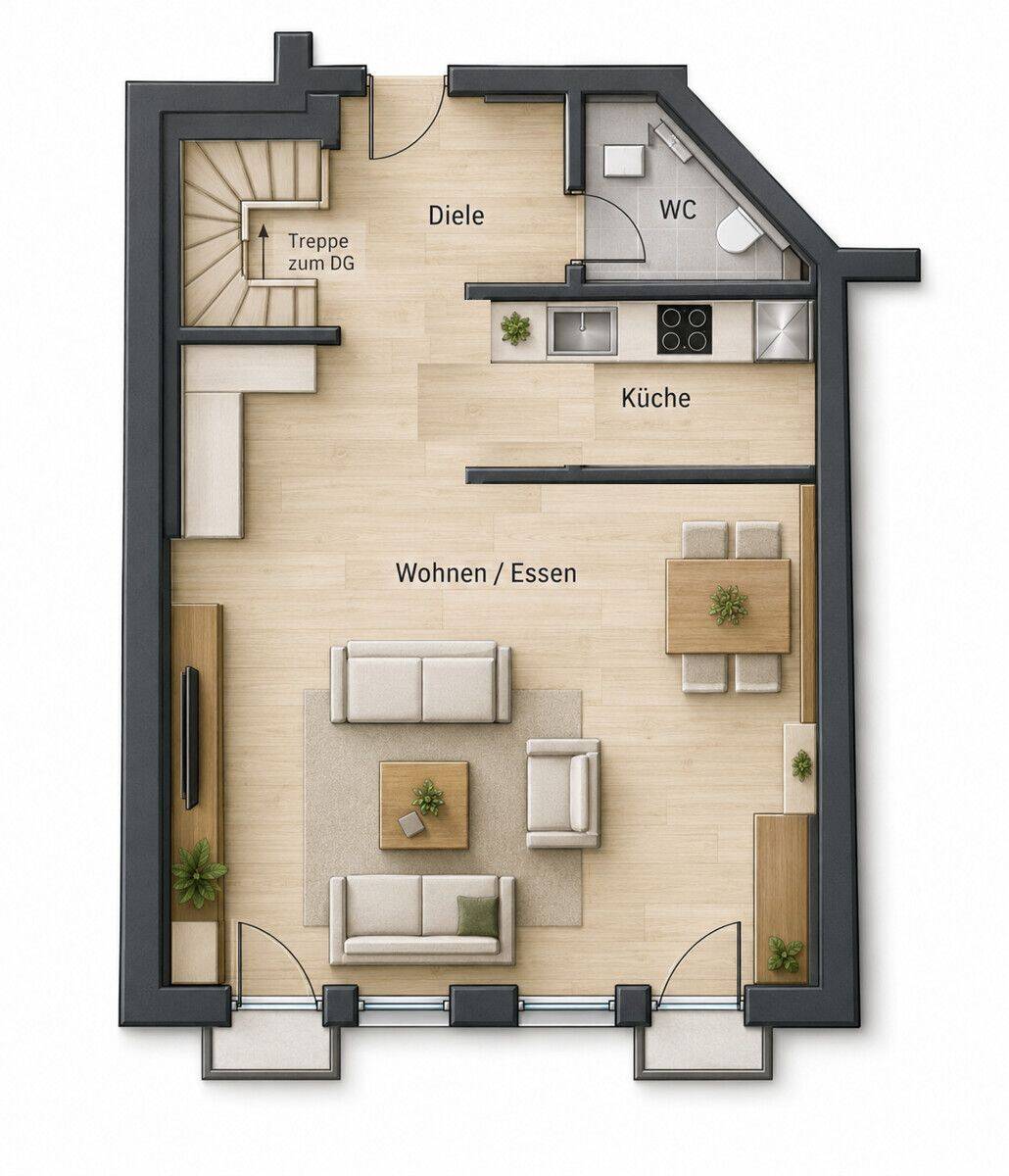 Maisonette-Wohnung mit besonderem Wohncharakter, 75056 Sulzfeld