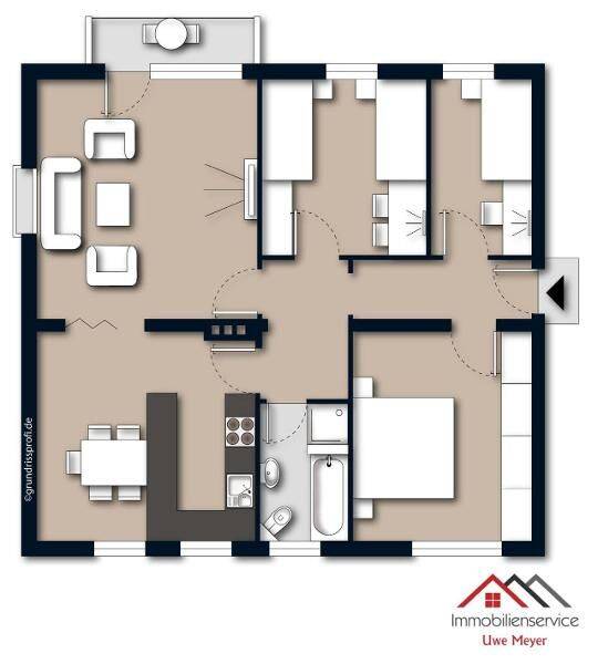 Sehr schöne 4 – Zimmerwohnung mit Balkon und Stellplatz im Musikerviertel von Schweinfurt, 97421 Schweinfurt