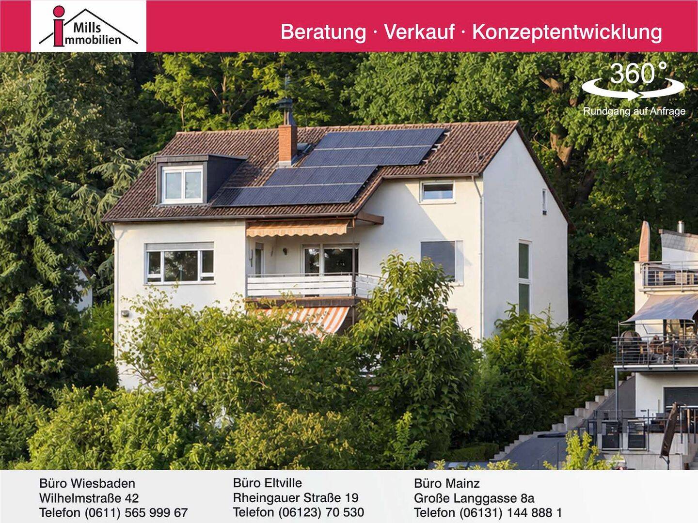 Flexibel nutzbares 2-3 Familienhaus mit unverbaubarem Blick in top Lage von Hartenberg-Münchfeld, 55122 Mainz (Gonsenheim Hartenberg/Münchfeld Neustadt)