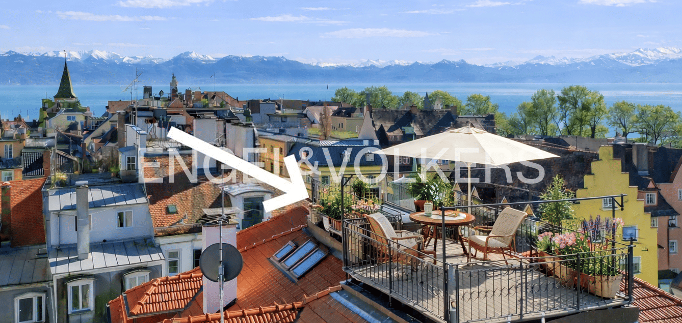 Traumhafte Maisonettewohnung mit imposanter Dachterrasse sowie 360° See- & Bergblick im Herzen der Altstadt, 88131 Lindau (Bodensee)