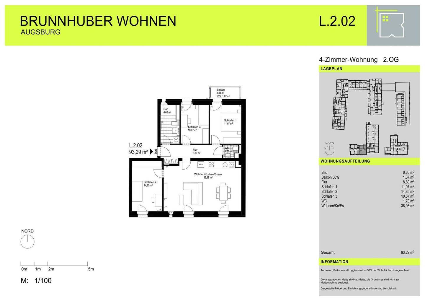 4-Zimmer-Wohnung in Augsburg / Schallerstraße, 86154 Augsburg (Oberhausen)