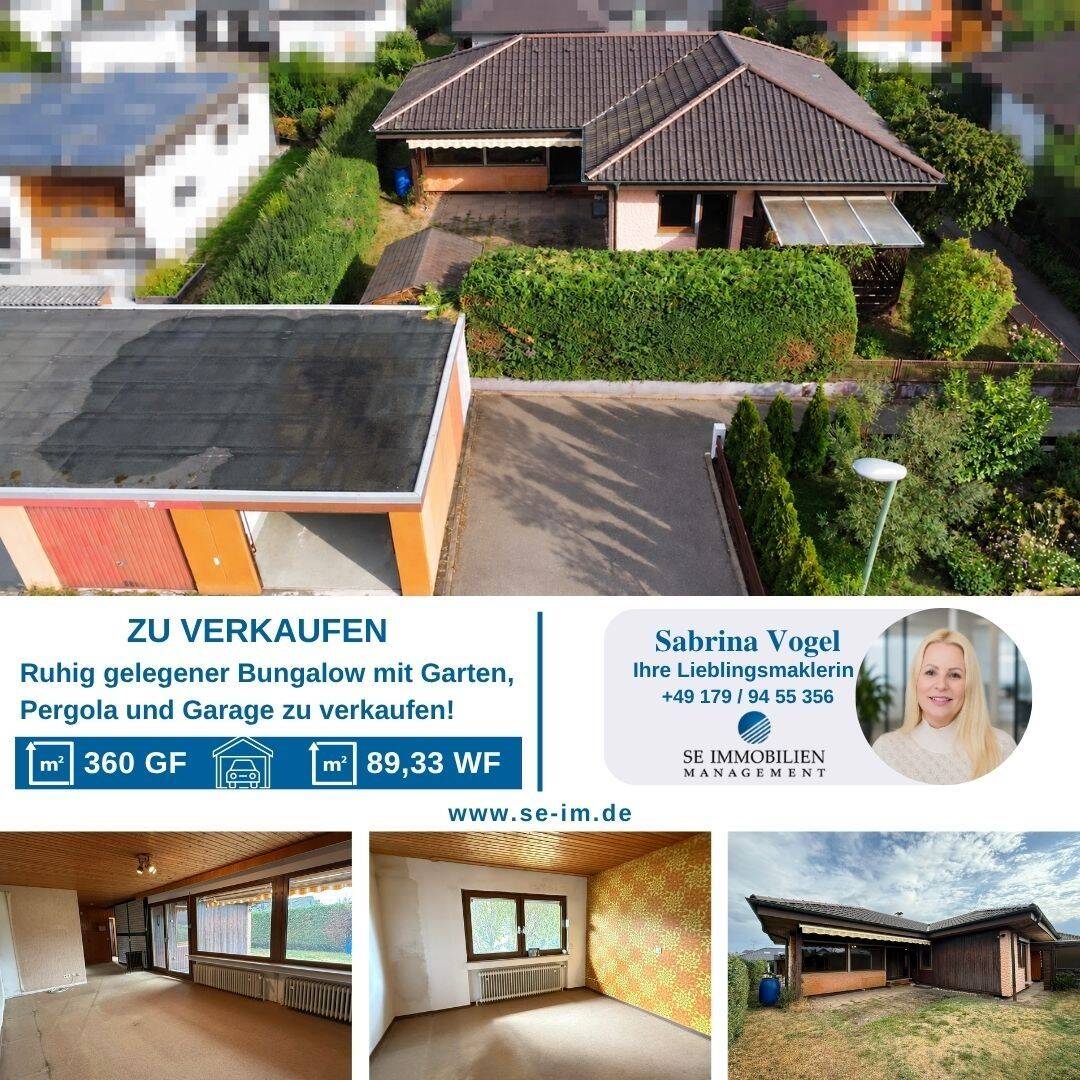 Ruhig gelegener Bungalow mit Garten, Pergola und Garage zu verkaufen!, 75181 Pforzheim