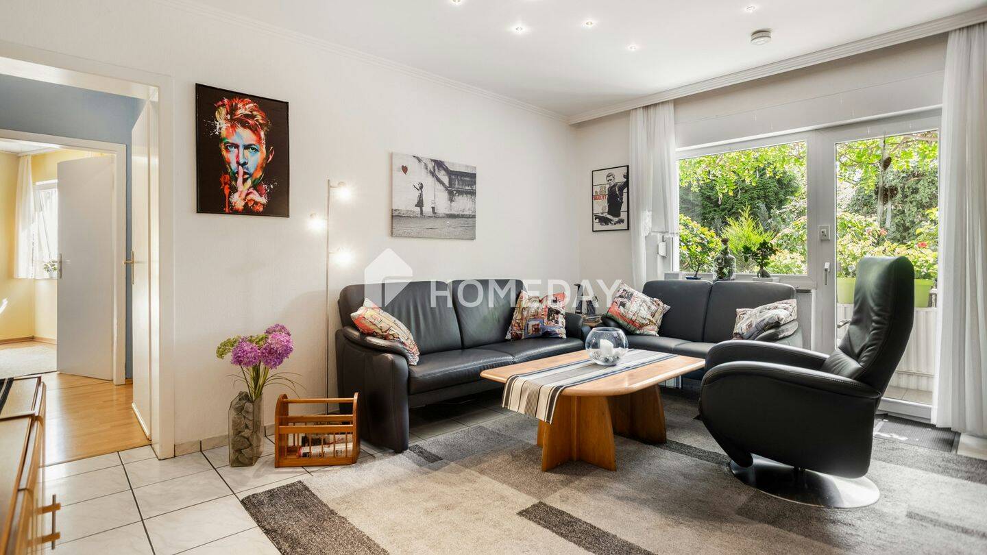 Seltene Gelegenheit: 3-Zimmer-Erdgeschosswohnung mit eigenem Garten, Terrasse und Garage, 44265 Dortmund