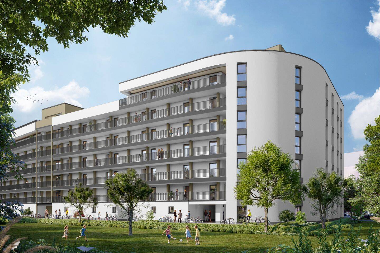 *Vollmöbliertes* 1-Zimmer-Apartment mit Balkon & TG inklusive |  KfW 40 | KFN | QNG | doppelter Steuervorteil, 90762 Fürth (Innenstadt)