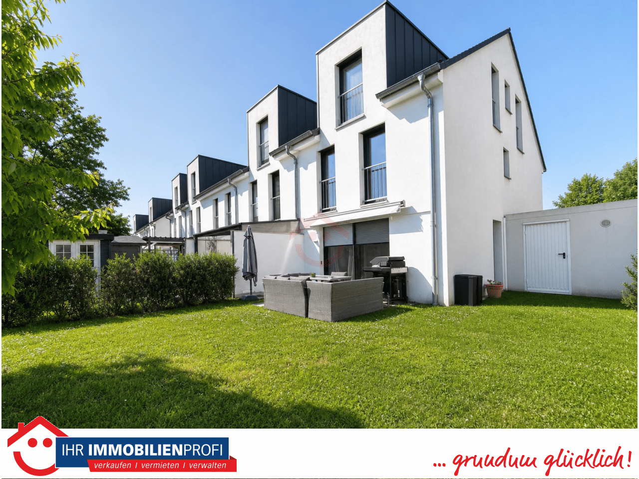 Modernes Reihenendhaus in Gießen: Natur pur, großer Garten, Garage und hochwertige Einbauküche, 35394 Gießen