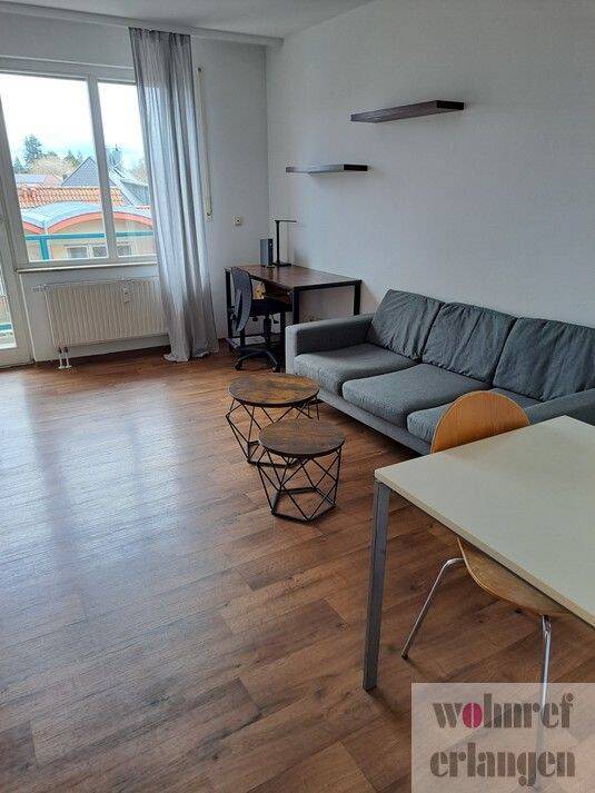 Modern möblierte 2-Zimmer-Wohnung mit Balkon, 91058 Erlangen (Bruck Eltersdorf Erlangen-Süd Sebaldussiedlung Tennenlohe)