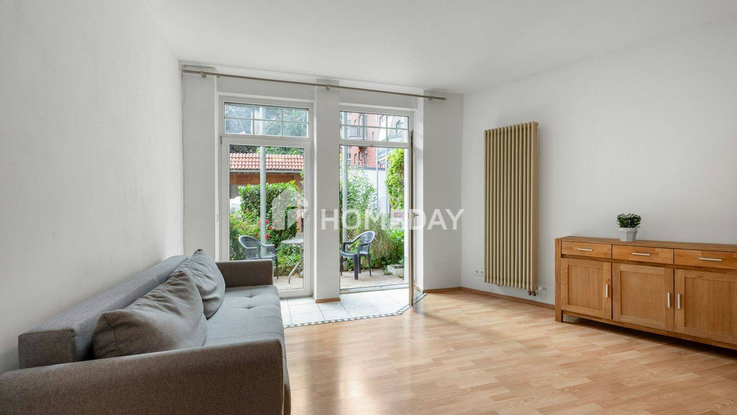 Sofort verfügbar: Attraktive 1,5-Zimmer-Erdgeschosswohnung mit geschützter Terrasse, 99085 Erfurt (Daberstedt Hohenwinden Ilversgehofen Johannesvorstadt Krämpfervorstadt)