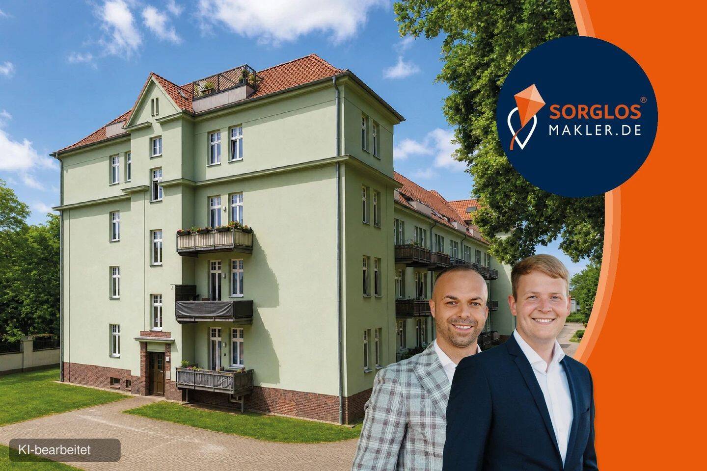 Attraktiv vermietete 4-Raum-Wohnung in denkmalgeschütztem Wohnensemble, 39110 Magdeburg (Diesdorf Stadtfeld West)