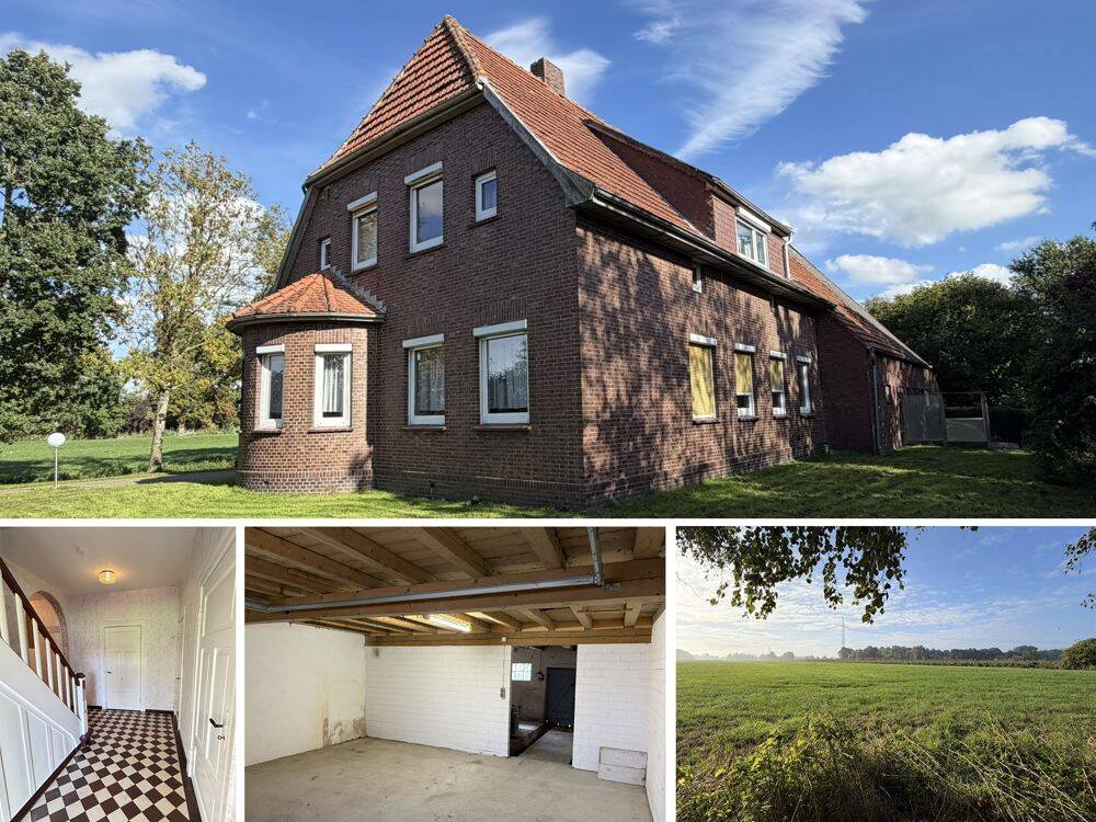 Modernisieren und sanieren Sie Ihren Landhaustraum mit 157 qm Wohn- und über 400 qm Nutzfläche in Jade-Schweiburg, 26349 Jade