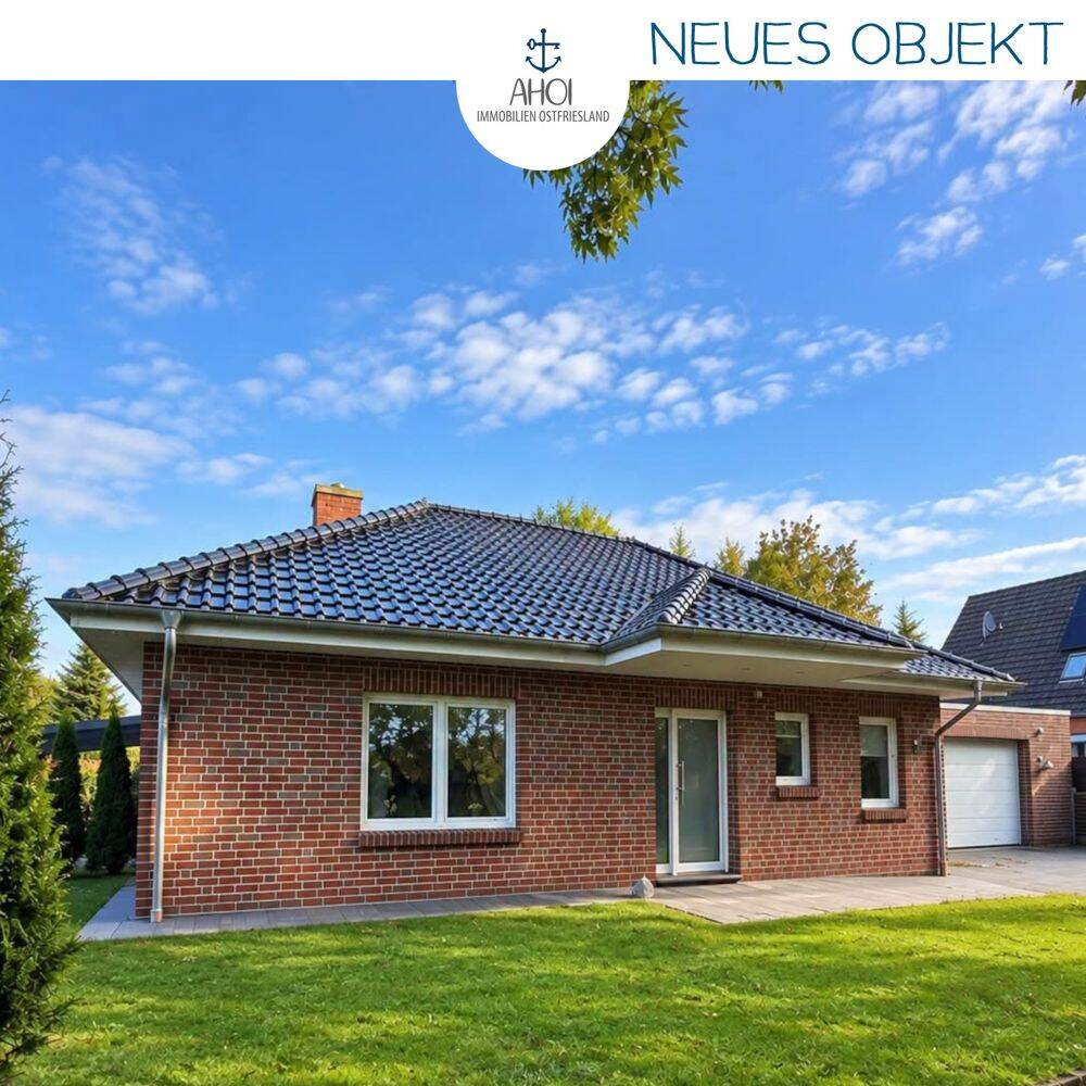 Modernes Wohnen auf einer Ebene! Komfortabler Bungalow mit großer Garage in Osteel., 26529 Osteel