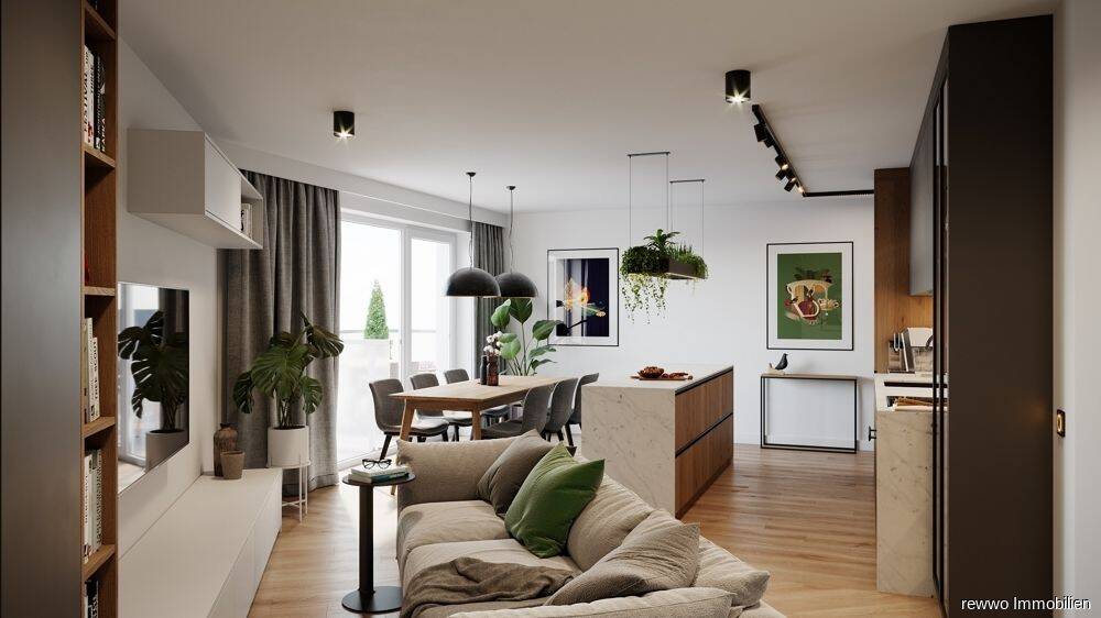 Neubau-Erdgeschosswohnung mit 3 Zimmern und Tiefgarage in Burghausen zu vermieten, 84489 Burghausen