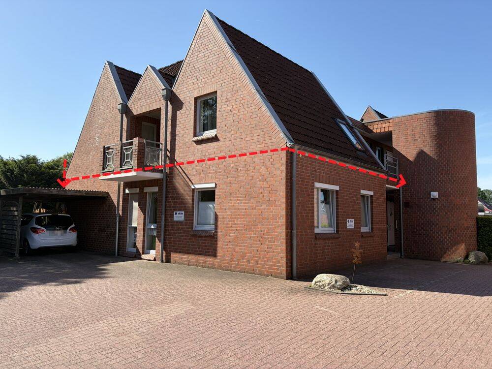 TOP LAGE – Gut vermietete Eigentumswohnung in Obenstrohe!3 Zimmer im Erdgeschoss *** mit Carport u.Terrasse!, 26316 Varel