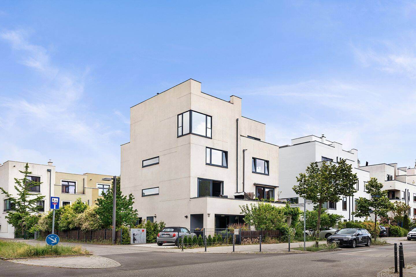 Rummelsburger Bucht: Townhouse mit Garten, Dachterrasse, Stellplatz & Blick auf den Medaillonpark!, 10317 Berlin (Friedrichshain-Kreuzberg Friedrichsfelde Lichtenberg Rummelsburg)