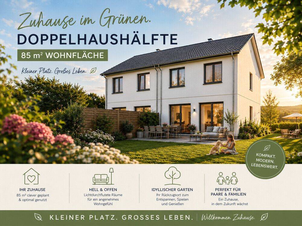 Genießen Sie Ihre eigenen vier Wände: Doppelhaushälfte mit Garten sucht neuen Eigentümer, 4575 Neukieritzsch