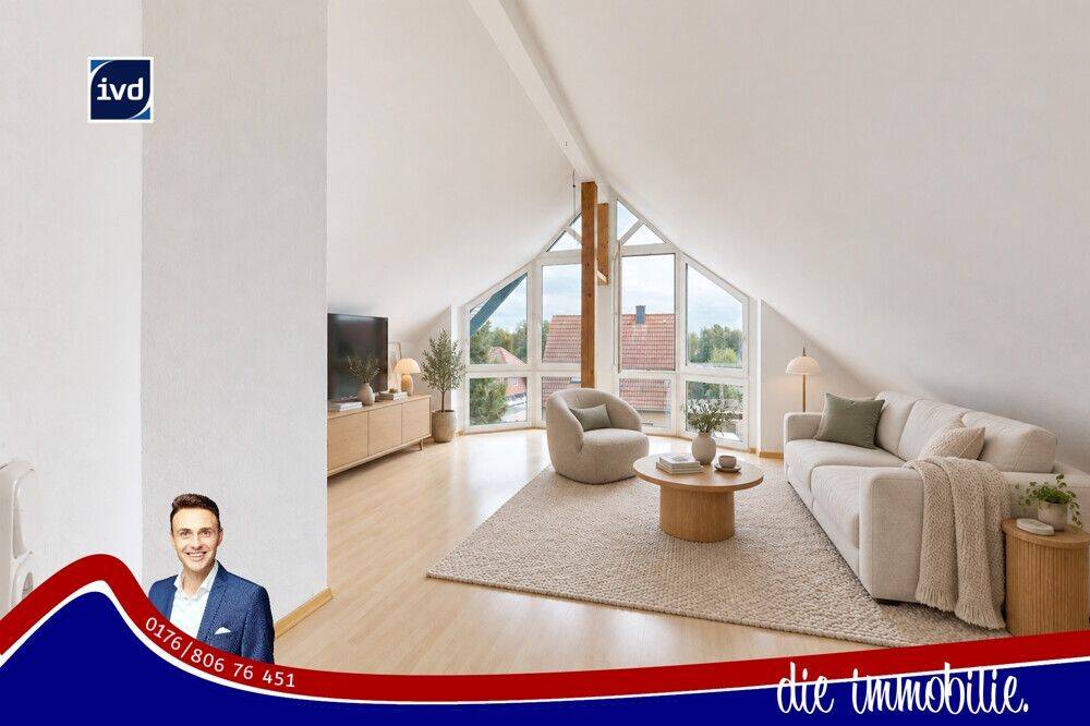 *** Ideal für Eigennutzer: Lichtdurchflutete Dachgeschosswohnung mit Tiefgarage, Fußbodenheizung und Einbauküche ***, 39114 Magdeburg