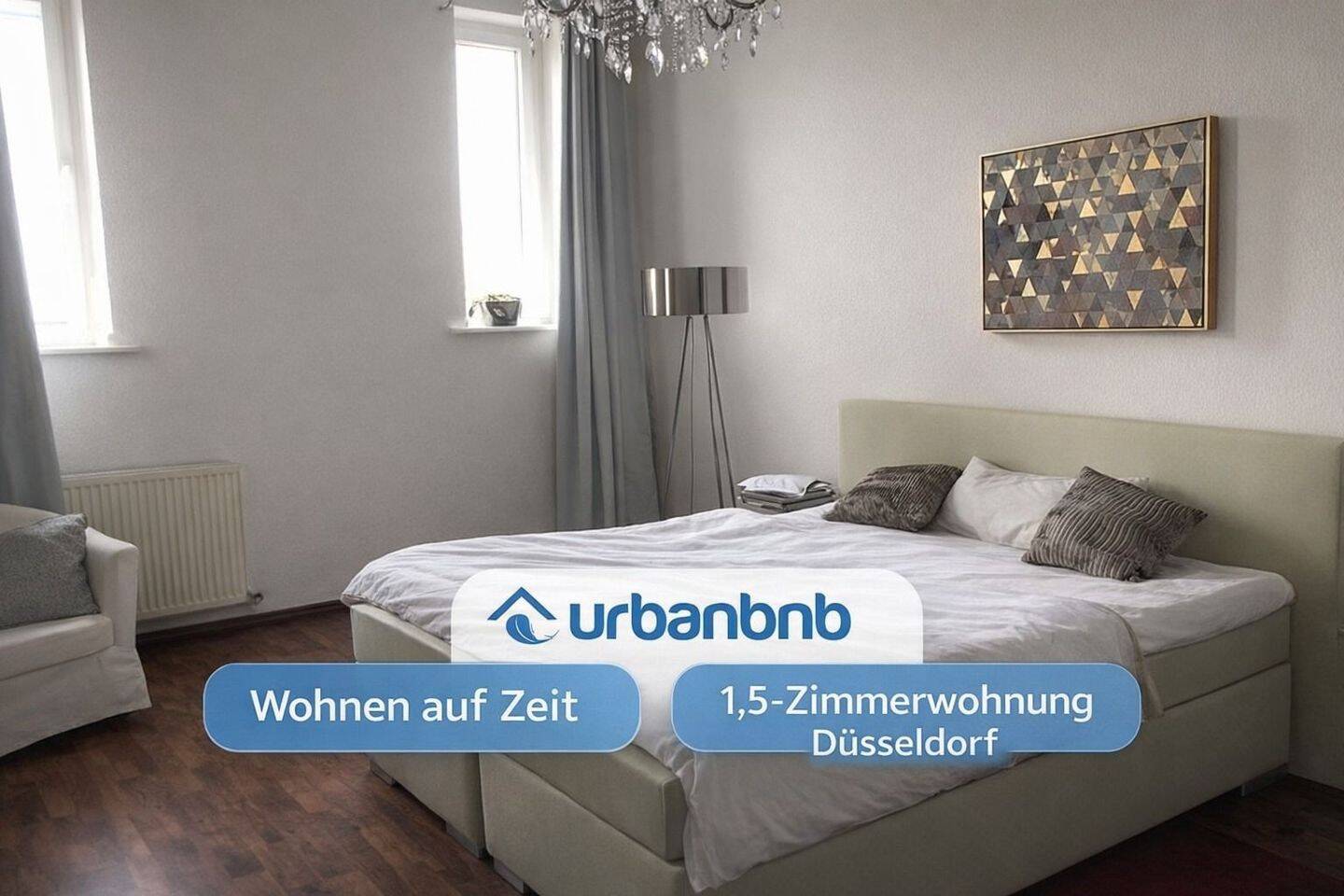1-Zimmerwohnung in Düsseldorf – ab 1 Monat für Wohnen auf Zeit, 40474 Düsseldorf (Golzheim Lohausen Pempelfort Stockum)