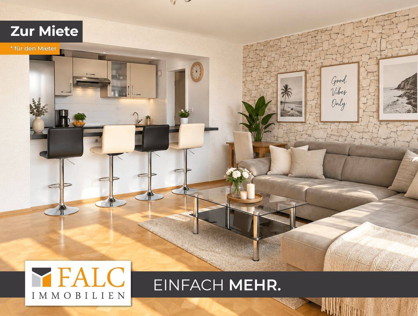 Helle 2-Zimmer-Wohnung mit Einbauküche und Aufzug – Wohnen über den Dächern von Stein, 90547 Stein