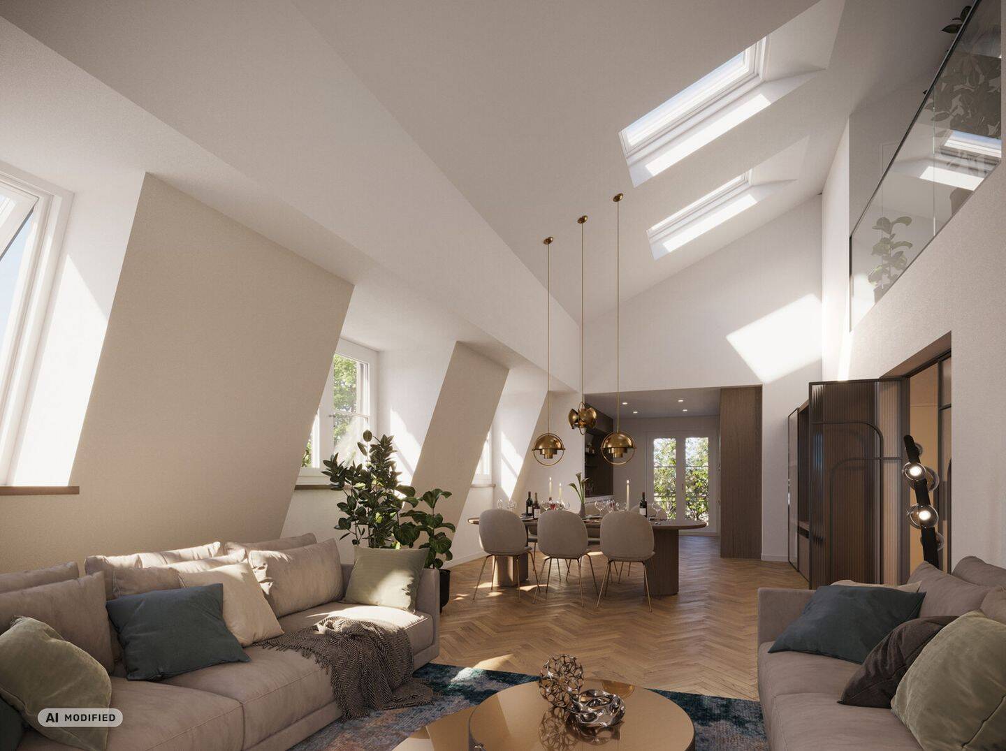 Elegante 2 Zimmer – Galeriewohnung mit zusätzlichem Atelier im Spitzboden