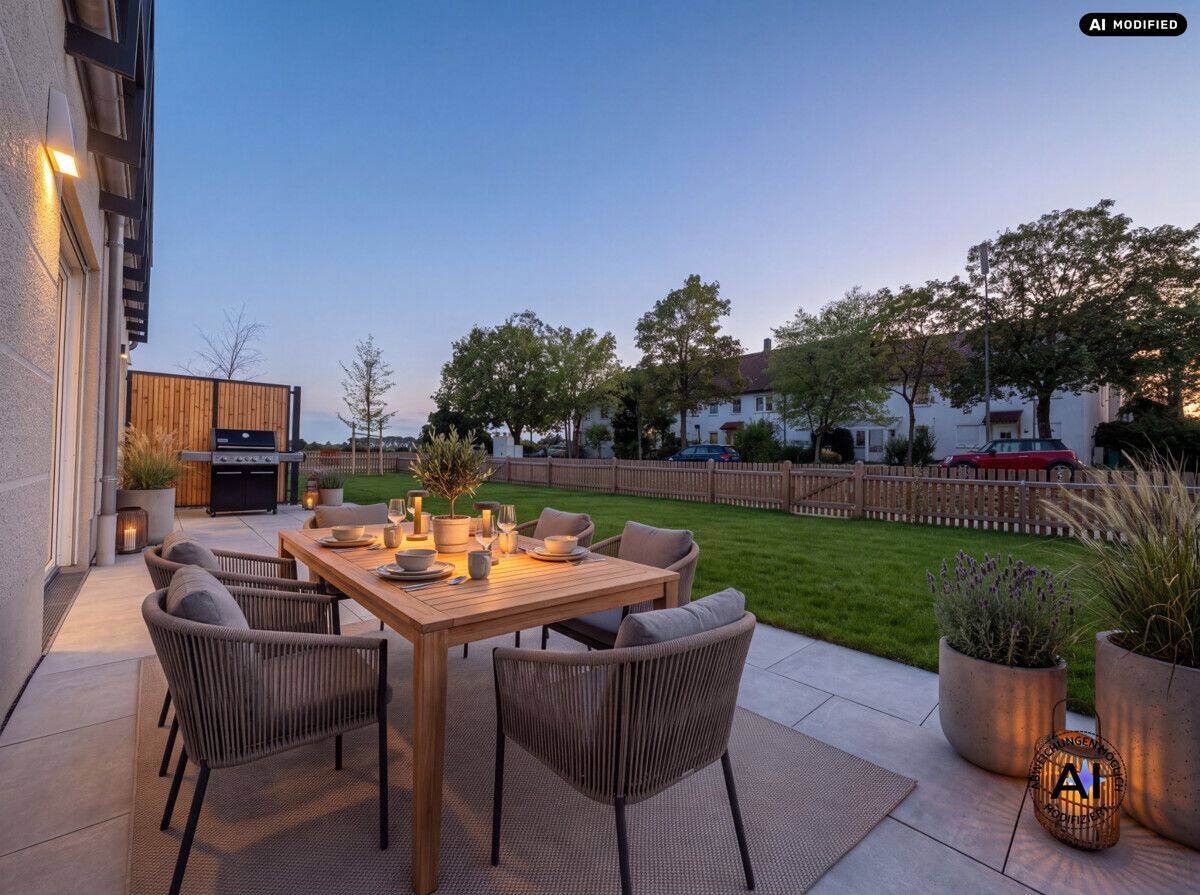 WOHNEN MIT SONNENSEITE. Hübsche 3-Zimmer-Gartenwohnung mit XXL-Terrasse, 82140 Olching