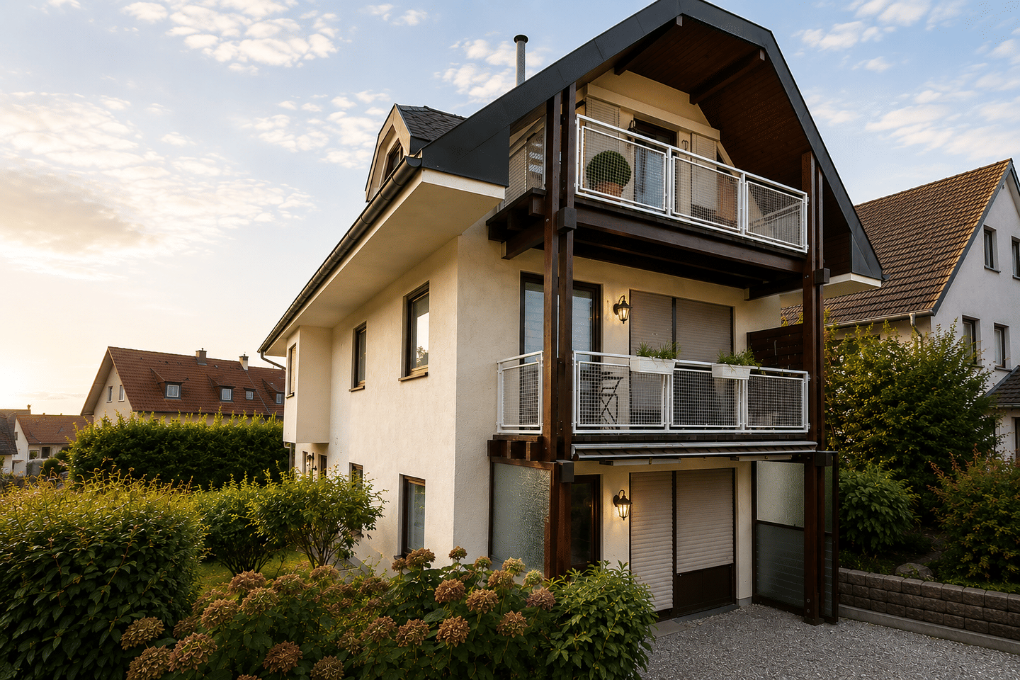 Gemütliche 3-Zimmer-Dachgeschosswohnung mit Balkon, Garage und offenem Kamin, 76593 Gernsbach