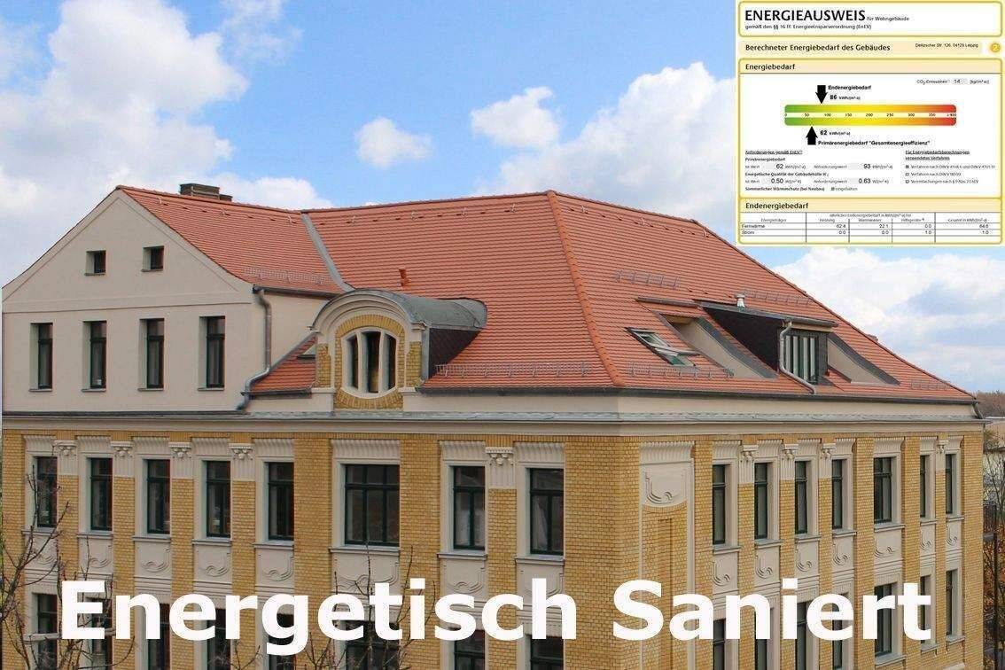 Exklusiv energetisch Sanierte 3-R-Woh. mit Stellplatz ++2 Designbäder ++Lift ++Parkett ++Balkon ins Grüne++, 4129 Leipzig (Eutritzsch)