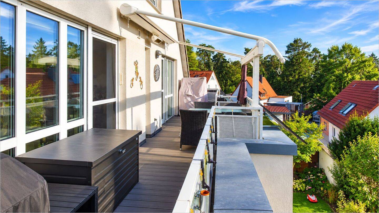 Wohntraum auf zwei Ebenen – 4-Zimmer-Maisonette mit großer Südwest-Dachterrasse, 90453 Nürnberg