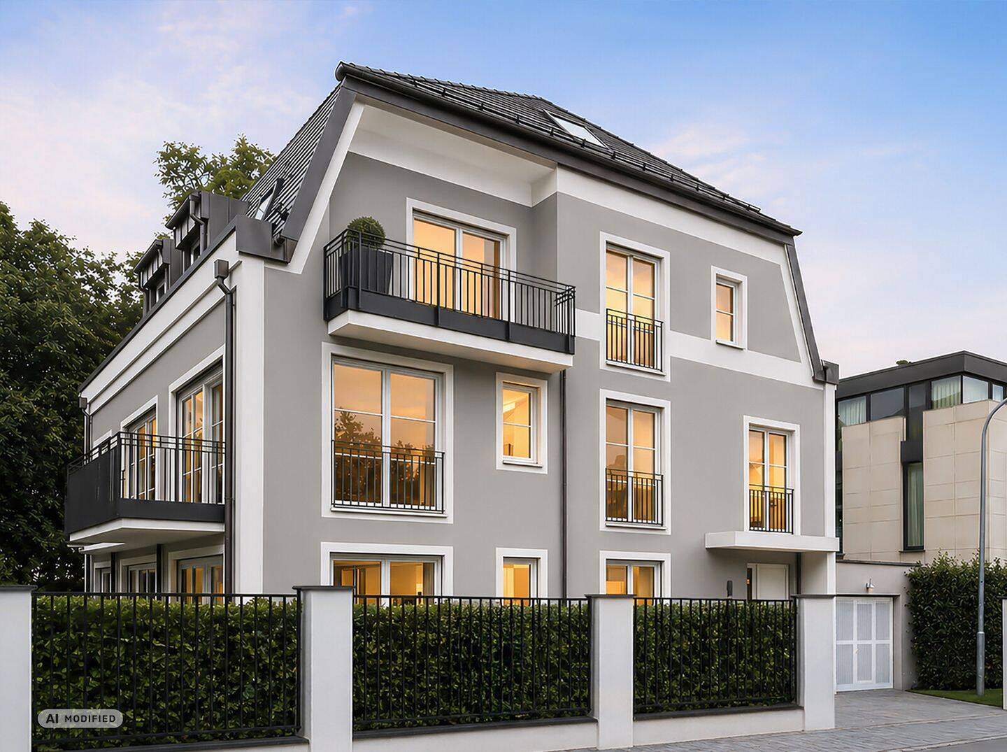 Luxuriöse 3-4 Zimmer- Wohnung mit 3 Balkonen und Blick ins Grüne, 81925 München (Bogenhausen)