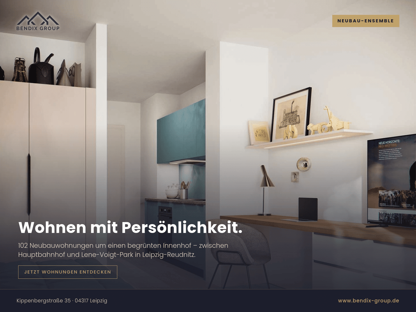 2-Zimmer-Wohnung mit Balkon inmitten von Leipzig I City-nah wohnen! Modern & energieeffizient!, 4317 Leipzig (Neustadt-Neuschönefeld Reudnitz-Thonberg Zentrum-Ost)