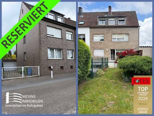 *** RESERVIERT *** 3-Familienhaus mit Doppelgarage in ruhiger Lage von Oberhausen Schwarze Heide *** PROVISIONSFREI ***, 46149 Oberhausen (Alsfeld Buschhausen Schwarze Heide Stadtmitte Sterkrade-Mitte)