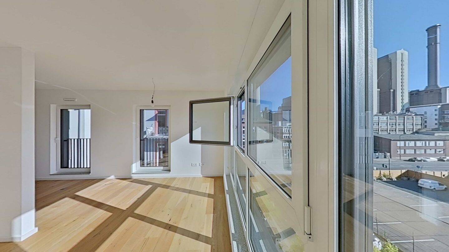 56 m² Erstbezug im 3. OG: helle 2-Zimmer-Wohnung, Einbauküche inklusive, 60327 Frankfurt am Main (Gallus Gutleutviertel Westend-Süd)