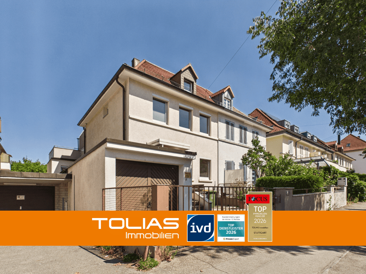 Stadthaus mit Garten und Dachterrasse – zentral, bahnnah und nah am Salonwald!, 71638 Ludwigsburg