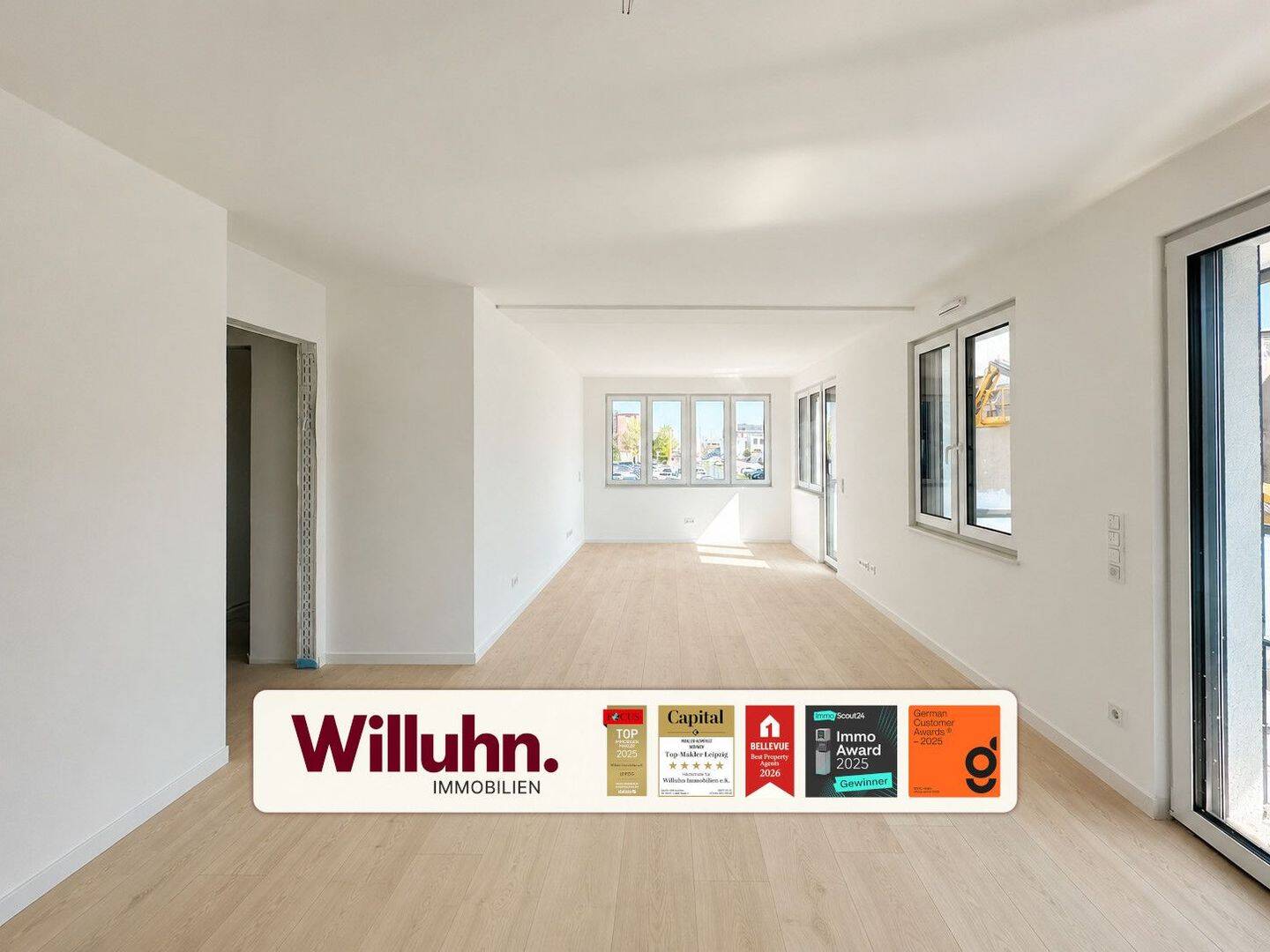 Erstbezug in 2. Reihe | Lift | Tageslichtbad | Balkon | TG-Stellplatz mgl., 4229 Leipzig (Kleinzschocher Plagwitz Schleußig)