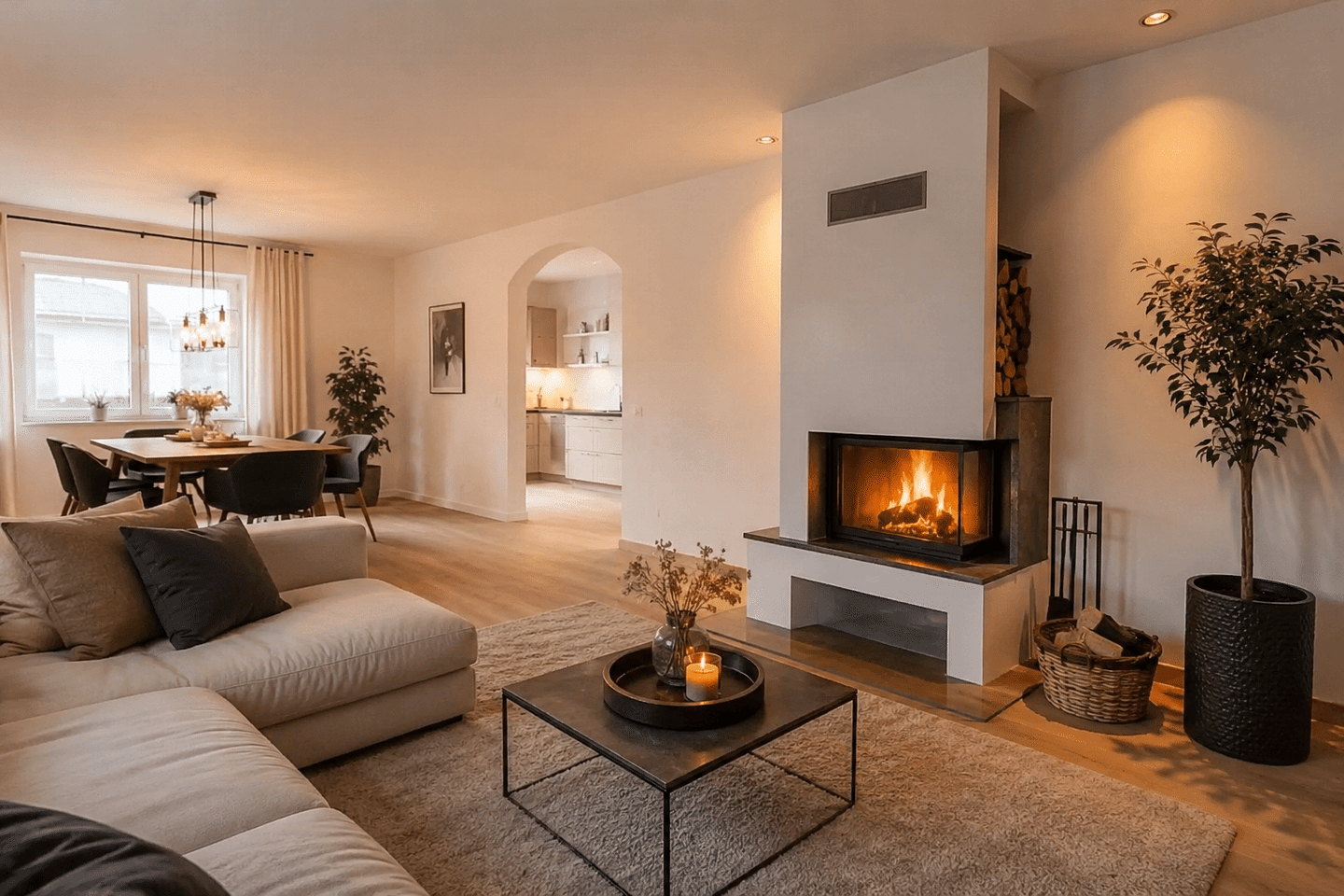 Großzügige 2-Zimmer-Erdgeschosswohnung in Battweiler mit Kamin, 66484 Battweiler
