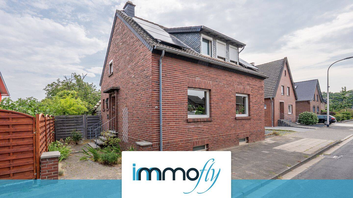 Grünes Paradies mit PV-Anlage: 92 m² Wohnfläche auf 871 m² Grundstück inkl. Teichanlage, 52525 Heinsberg