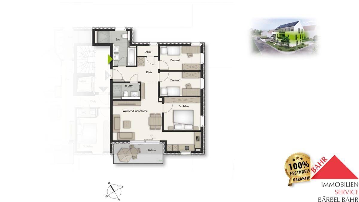 4-Zimmer-Wohnung im Obergeschoss für die Familie!, 71116 Gärtringen