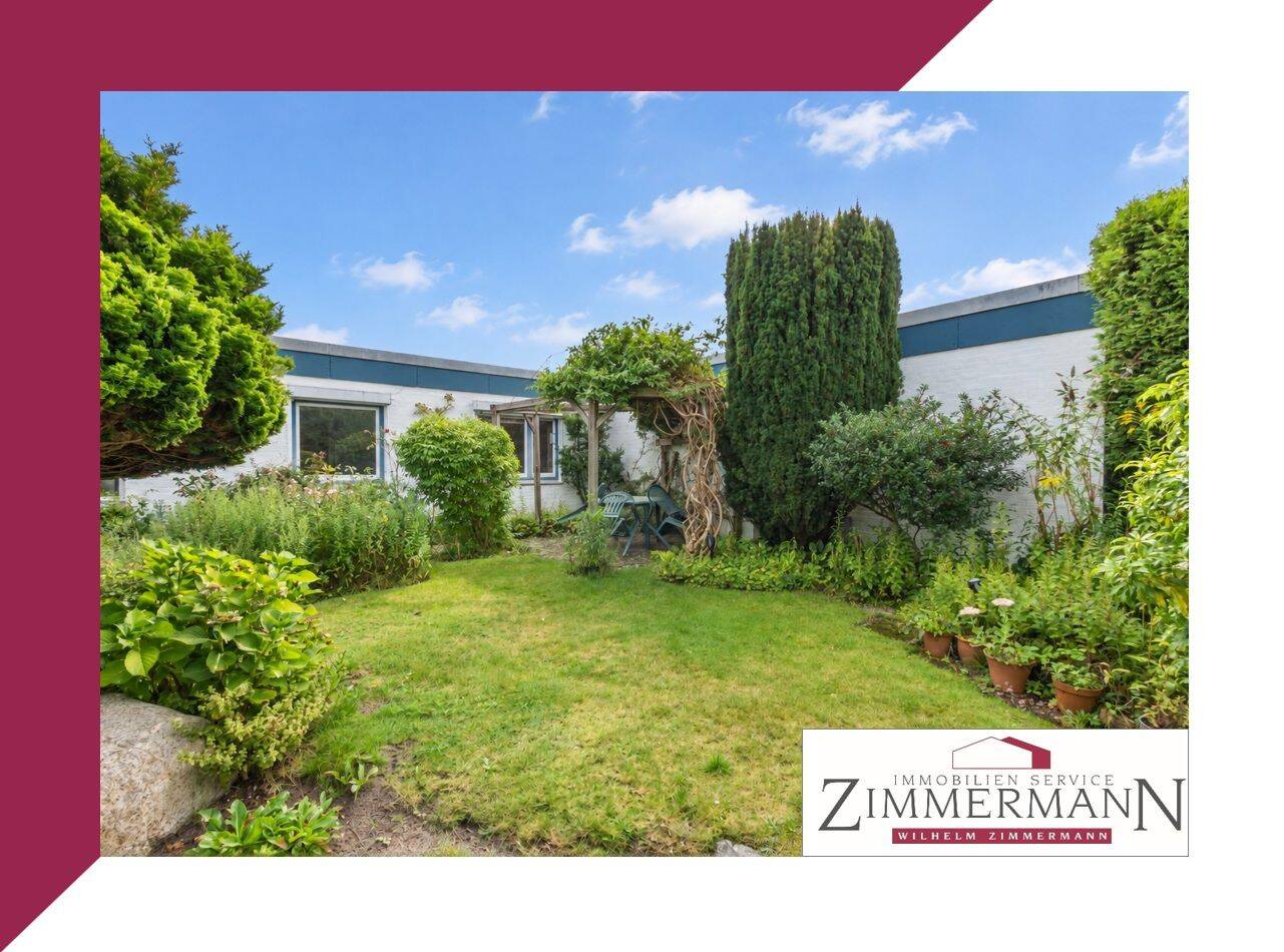 Atrium-Bungalow mit großzügigem Anbau und idyllischem Garten nahe AEZ, 22393 Hamburg (Wandsbek Bramfeld Poppenbüttel Sasel Wellingsbüttel)